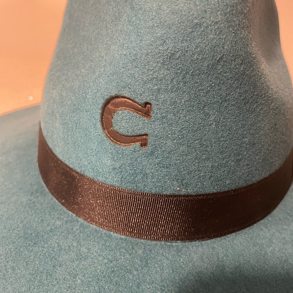 NWT Charlie 1 teal cowboy hat - Picture 2 of 7
